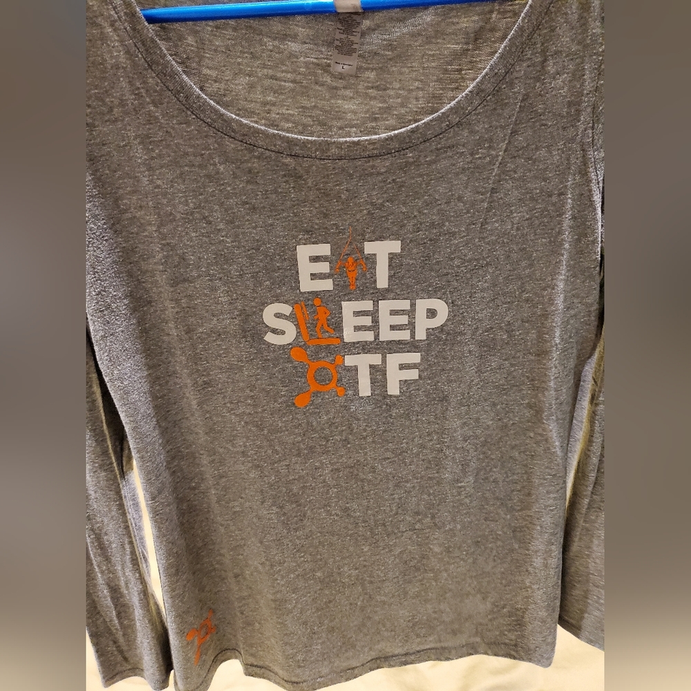 Grey OrangeTheory- Eat Sleep OTF, Long Sleeve top.